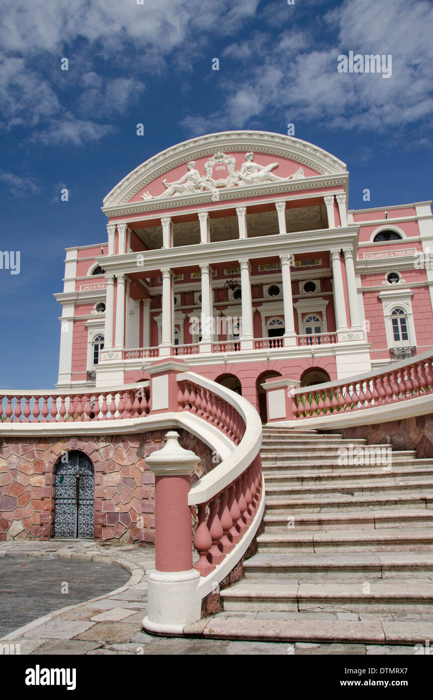 Brazil, Amazon, Manaus. Historic Manaus Opera House (Teatro Amazonas