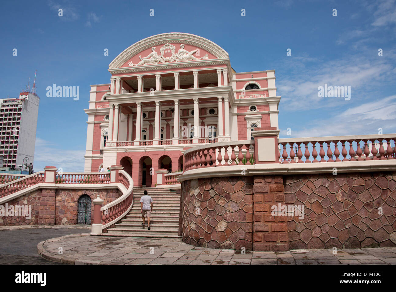 Brazil, Amazon, Manaus. Historic Manaus Opera House (Teatro Amazonas