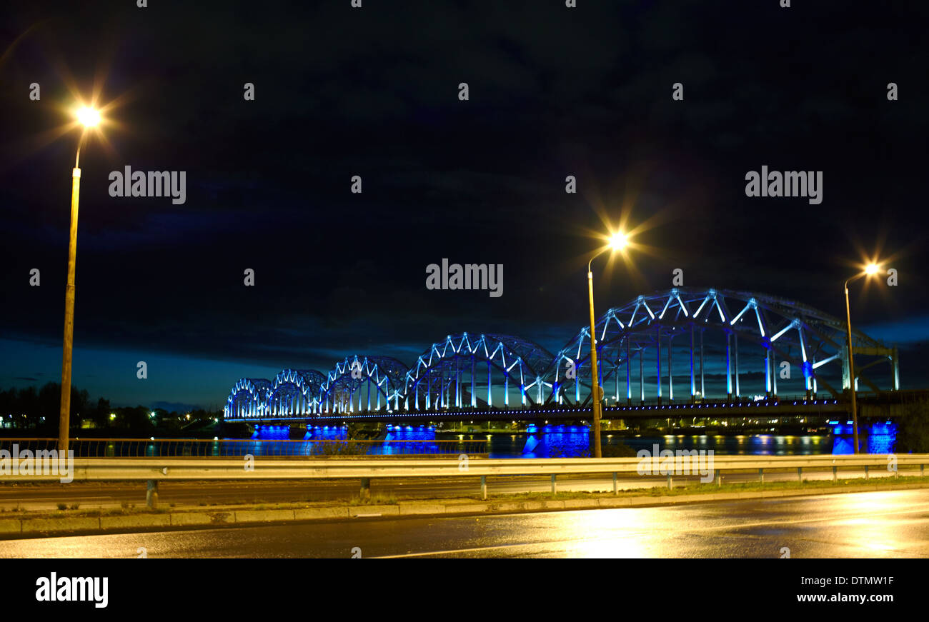 Railway bridge Stock Photo