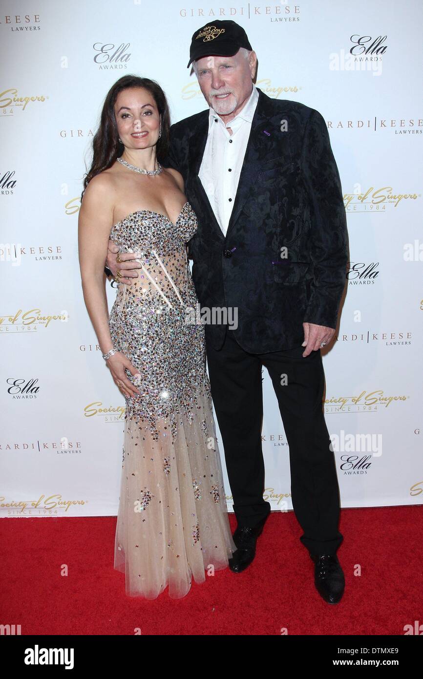 Los Angeles, California, USA. 20th Feb, 2014. Mike Love; Jacqueline