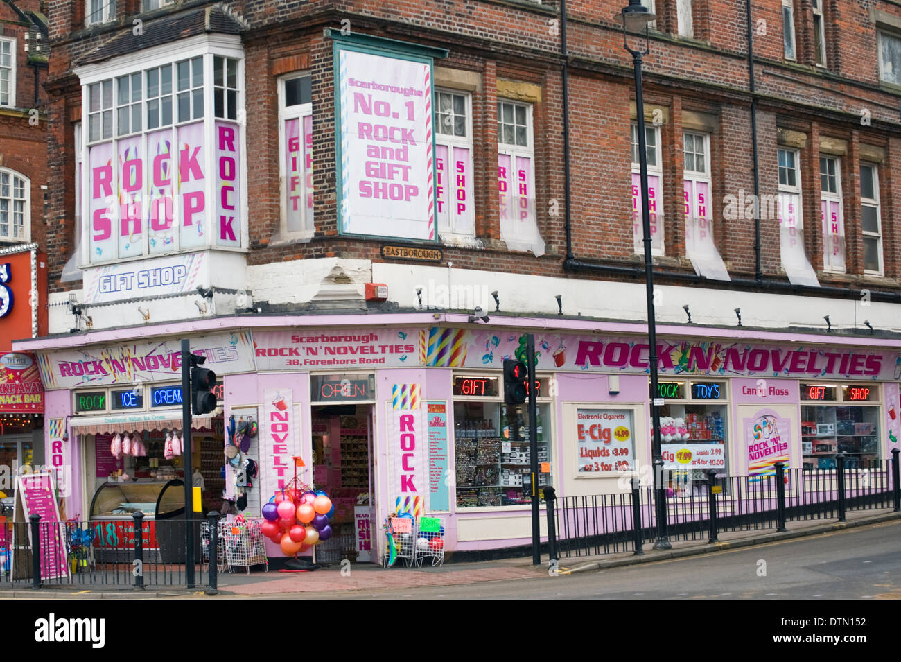 Exterior of the Rock Shop in Scarborough North Yorkshire England UK Stock Photo