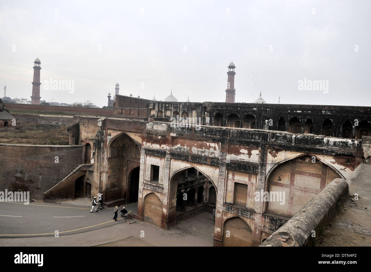 Lahore. 21st Feb, 2014. Tourists visit Lahore Fort or Shahi Qila (in