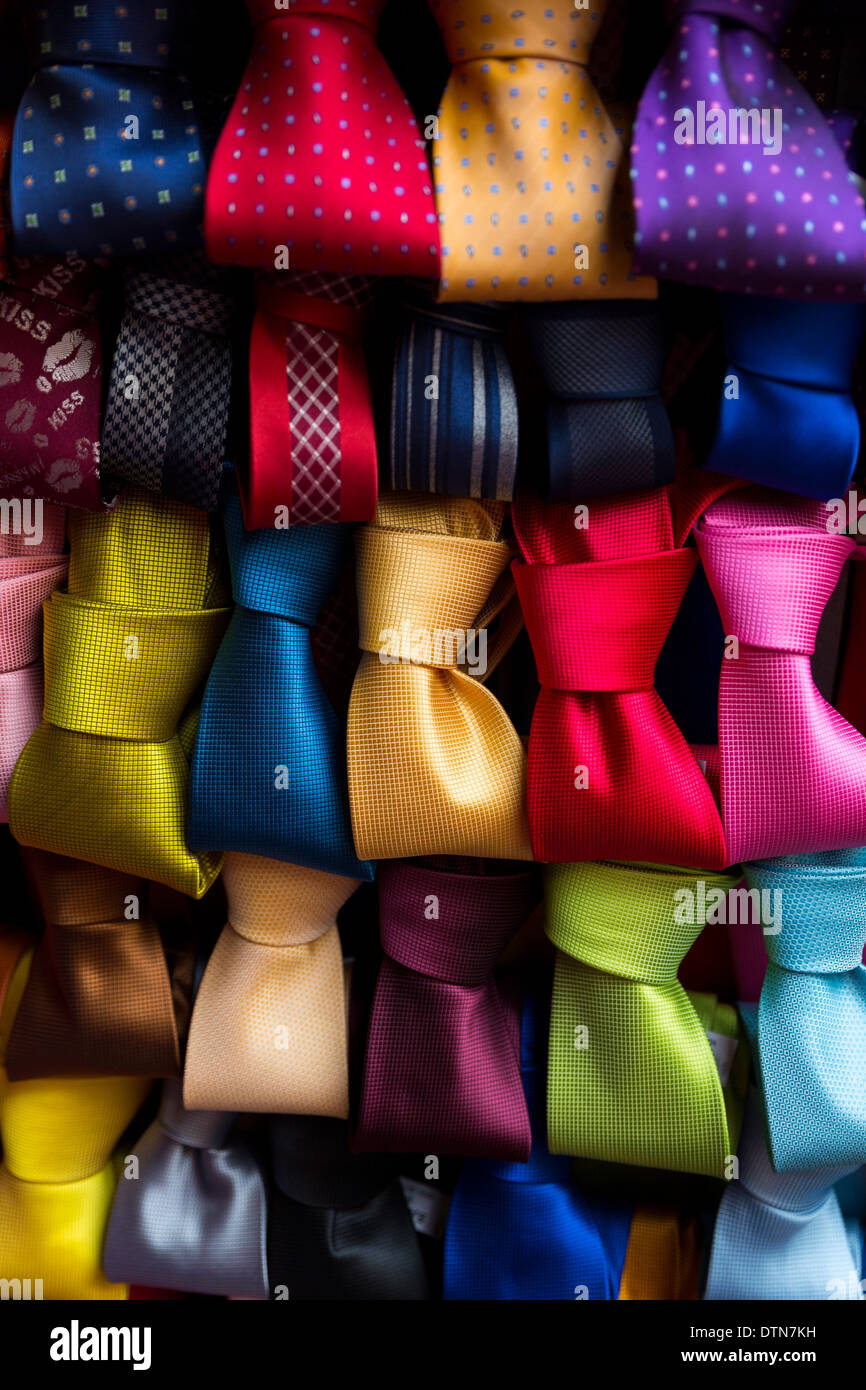 Ties in a row Stock Photo
