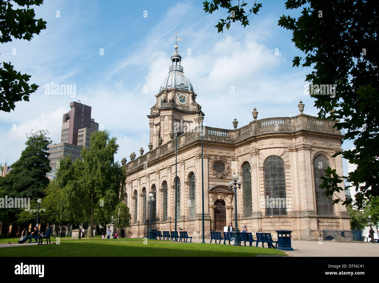 St Philip's Cathedral in Birmingham, West Midlands England UK Stock Photo