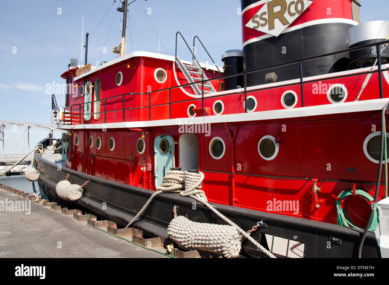 The museum features interactive exhibits, and offers tours of the restored tugboat john purves. Wisconsin, Door County, Sturgeon Bay. Door County Maritime Museum at
