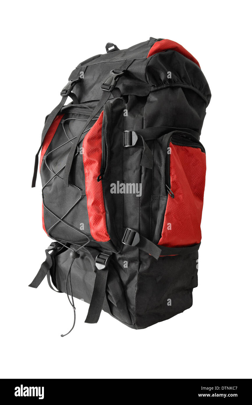 backpack, bag, isolated, rucksack, baggage, equipment, background, object, knapsack, luggage, tourism, haversack, tourist, zippe Stock Photo