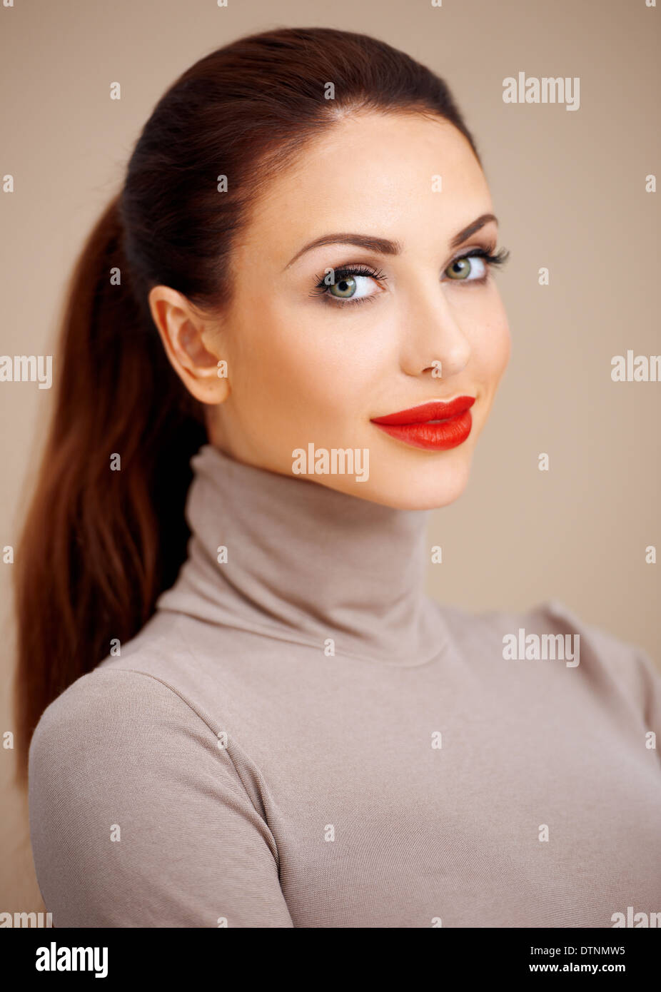 Beautiful glamorous young woman Stock Photo