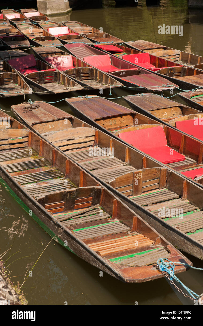 Punts on the Cherwell in Oxford Stock Photo