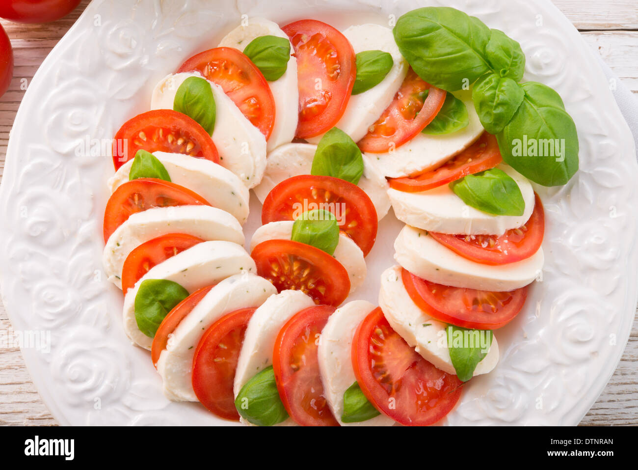 tomato with mozzarella cheese Stock Photo Alamy