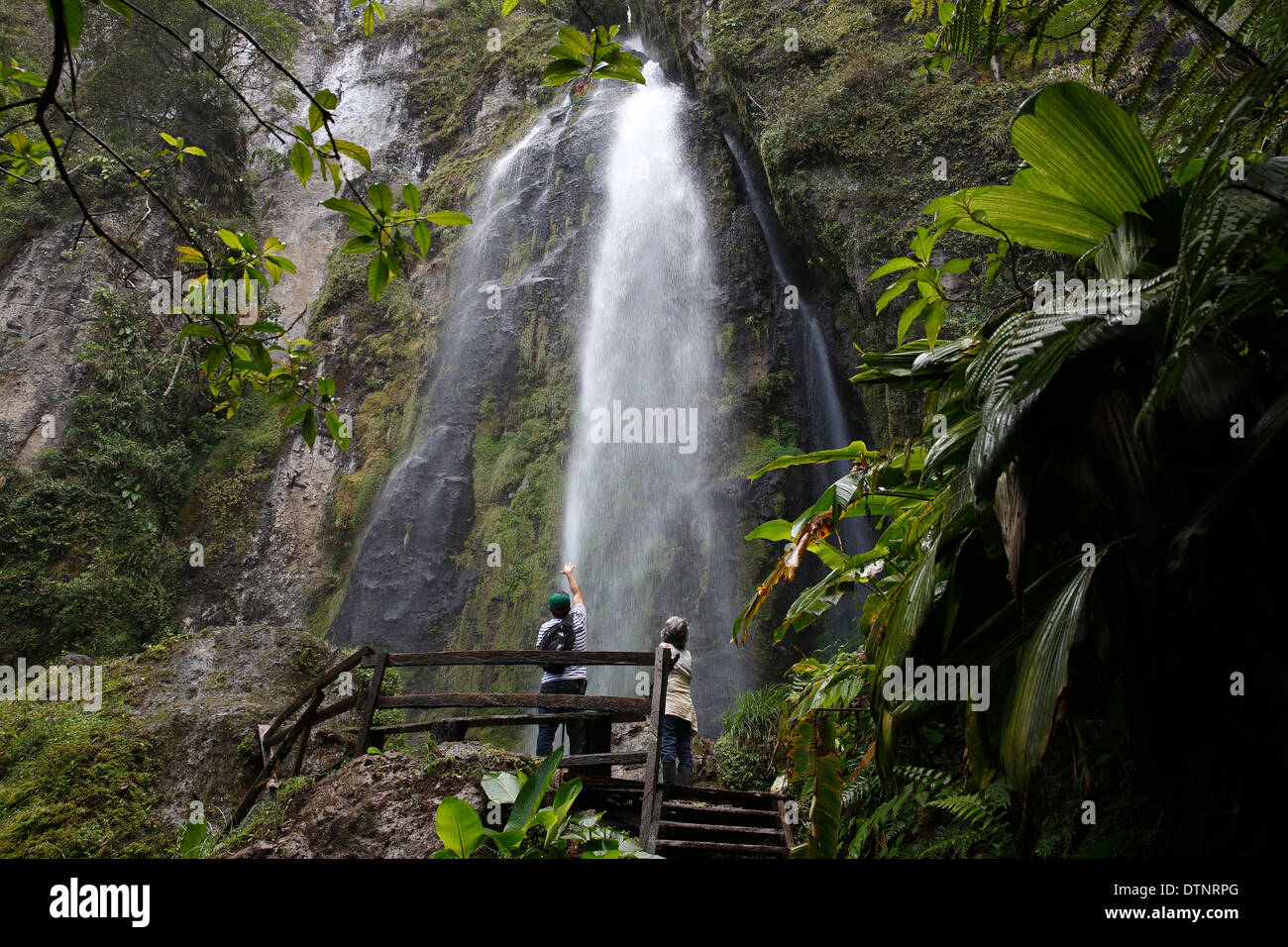 waterfall, Peñas Blancas reserve, Nicaragua Stock Photo