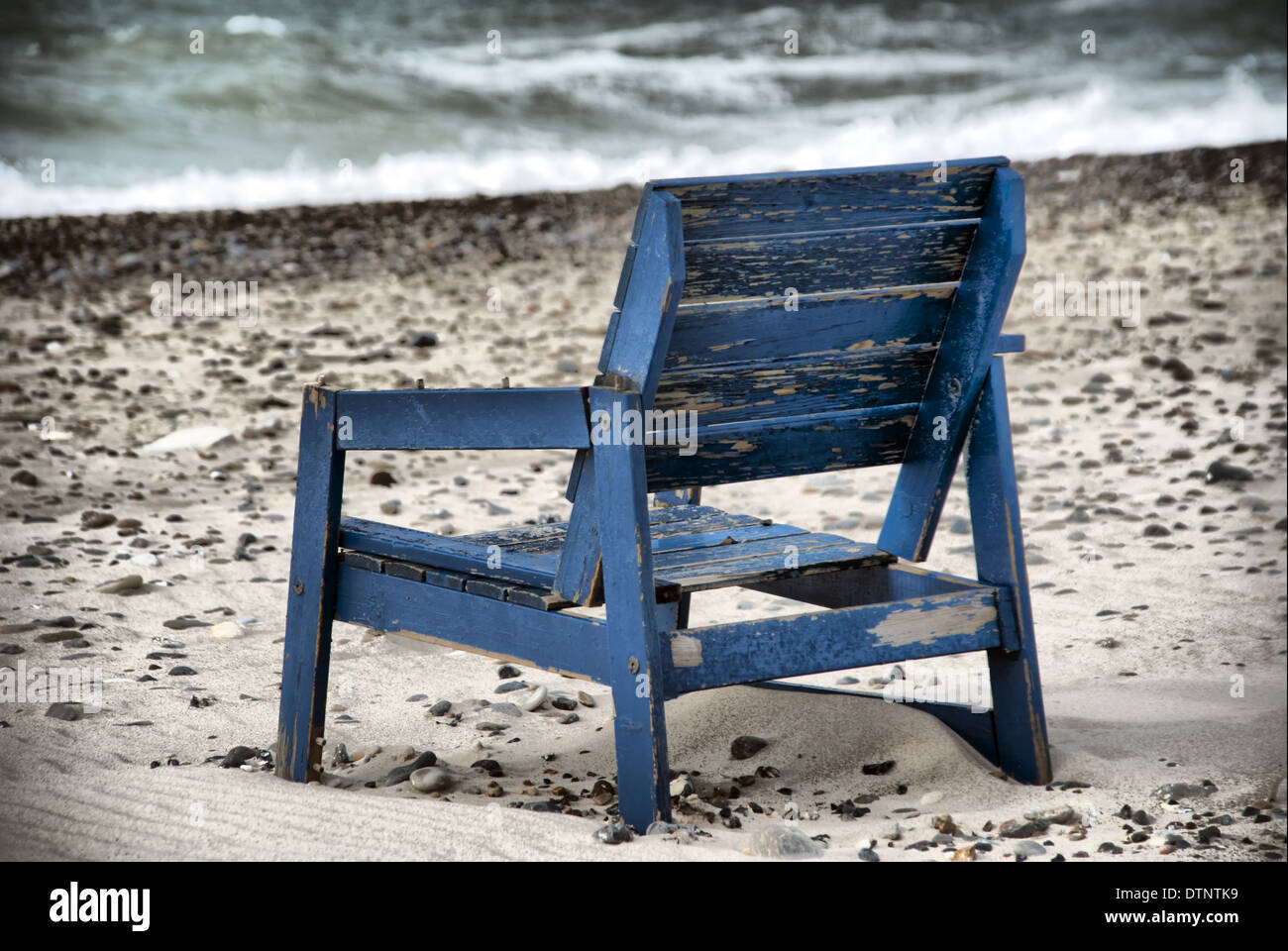 Chair on the Beach Stock Photo Alamy