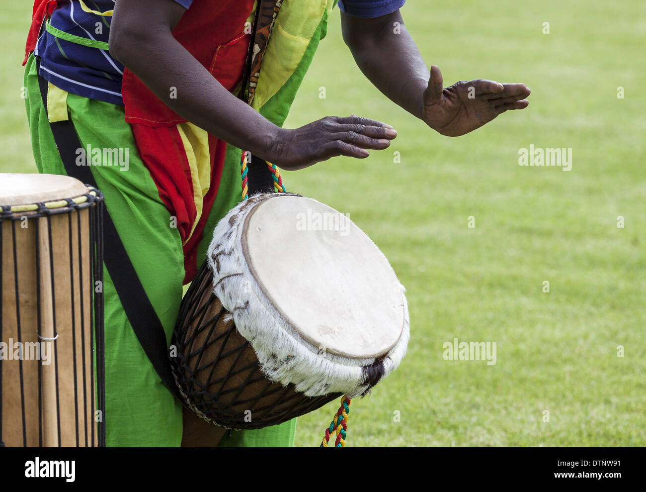 African Djembe Stock Photo