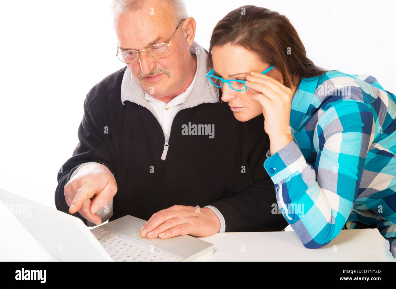 Helping people on the phone hi-res stock photography and images - Alamy