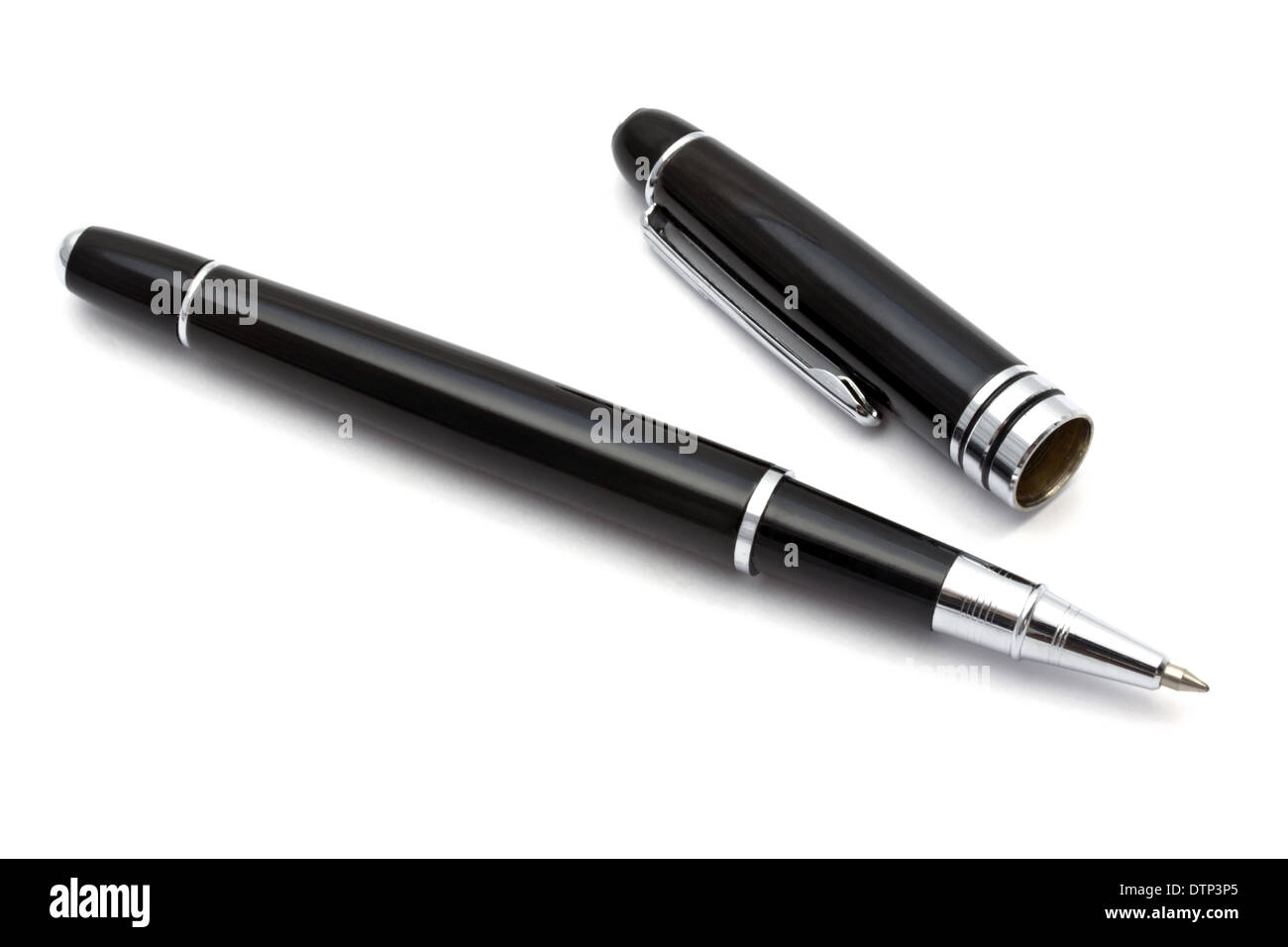 Black Ballpoint Pen Stock Photo Alamy