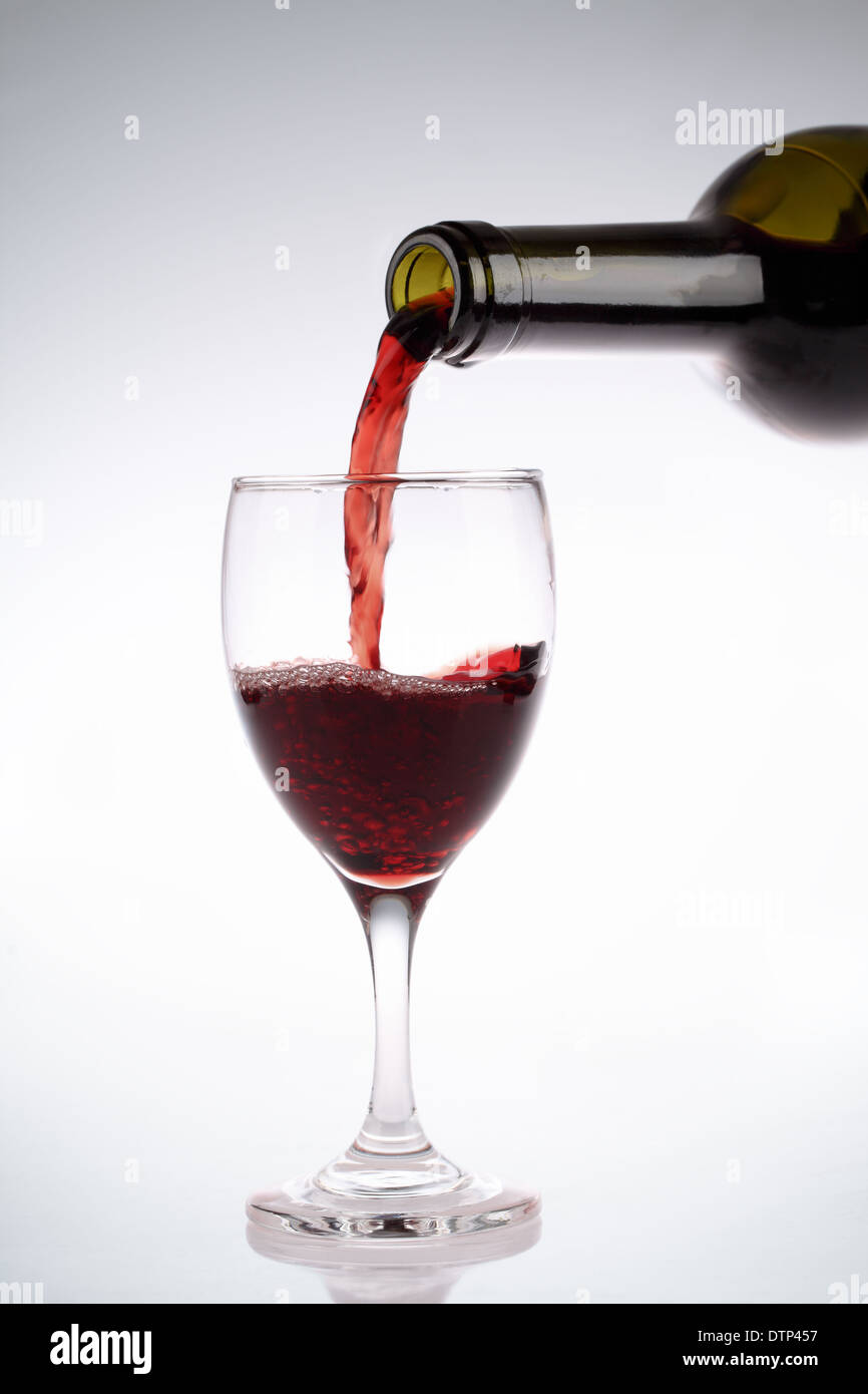red wine pouring Stock Photo Alamy