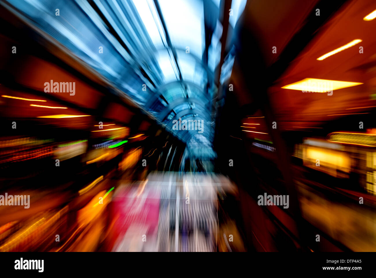 Blurred view shopping mall gallery hi-res stock photography and images ...