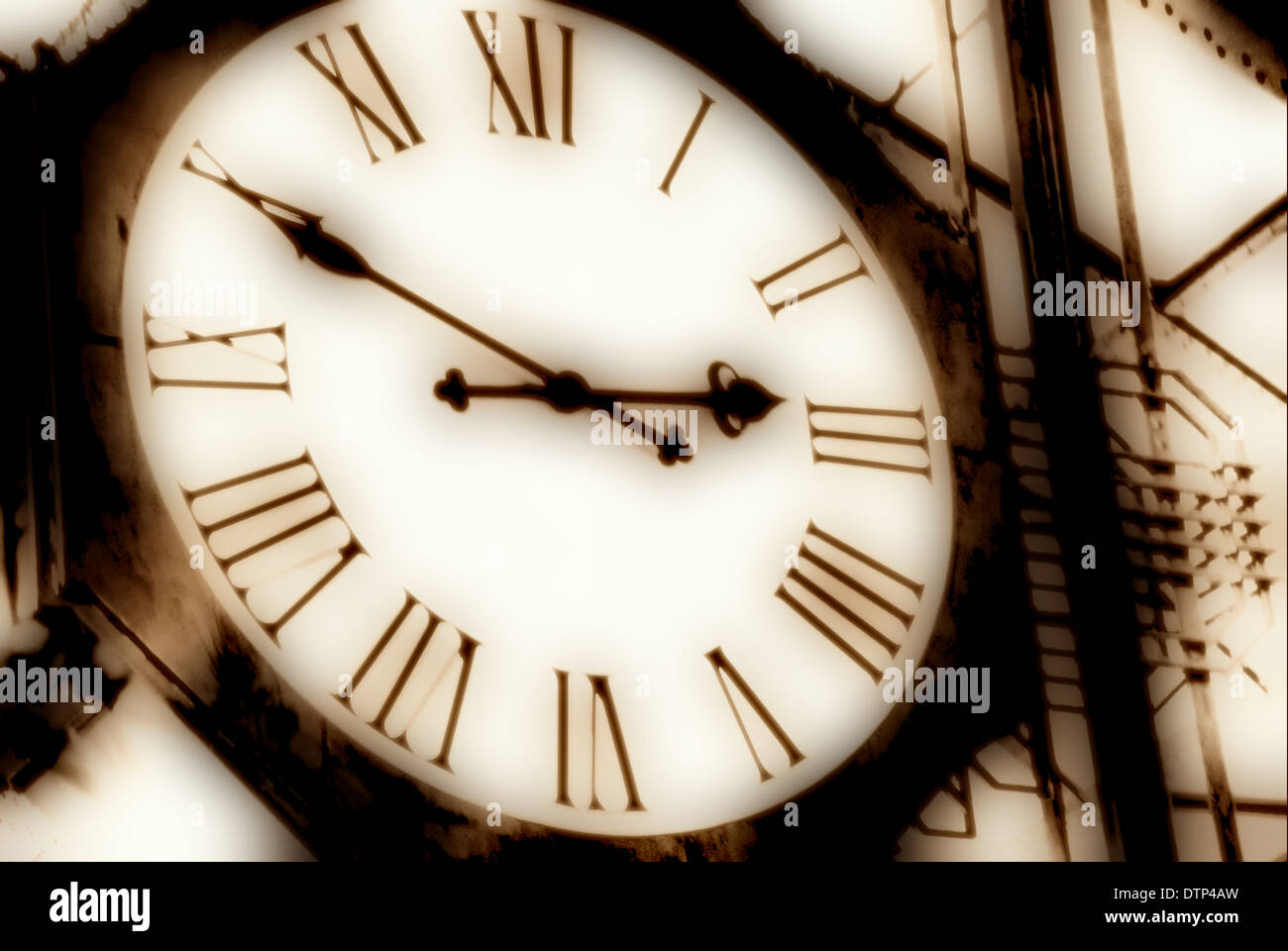 Station Clock Stock Photo Alamy