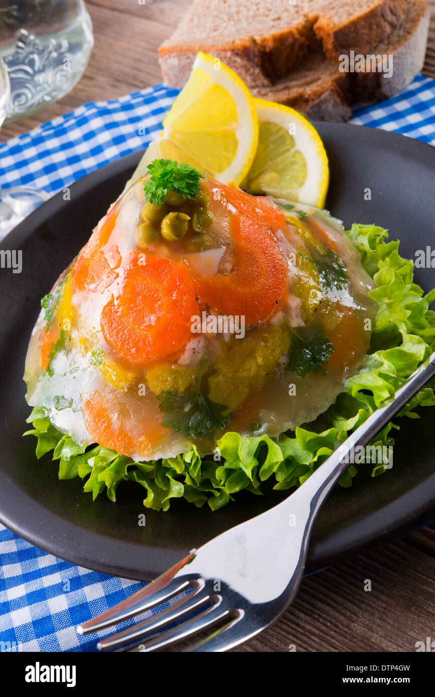 meat aspic Stock Photo