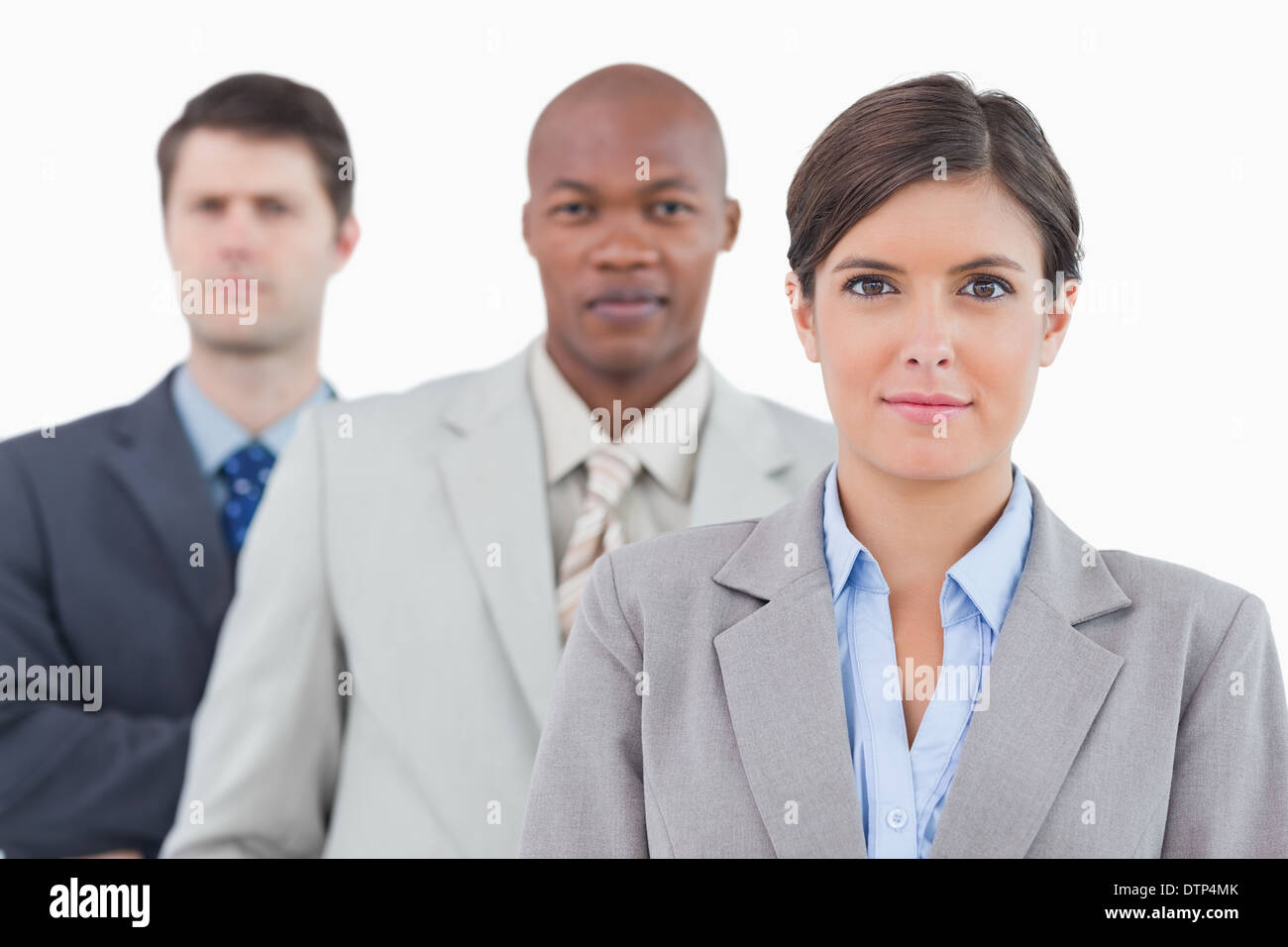 Young businessteam standing together Stock Photo - Alamy
