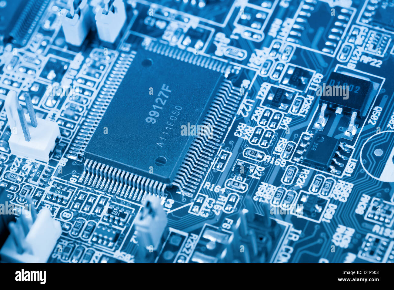 circuit board chip Stock Photo