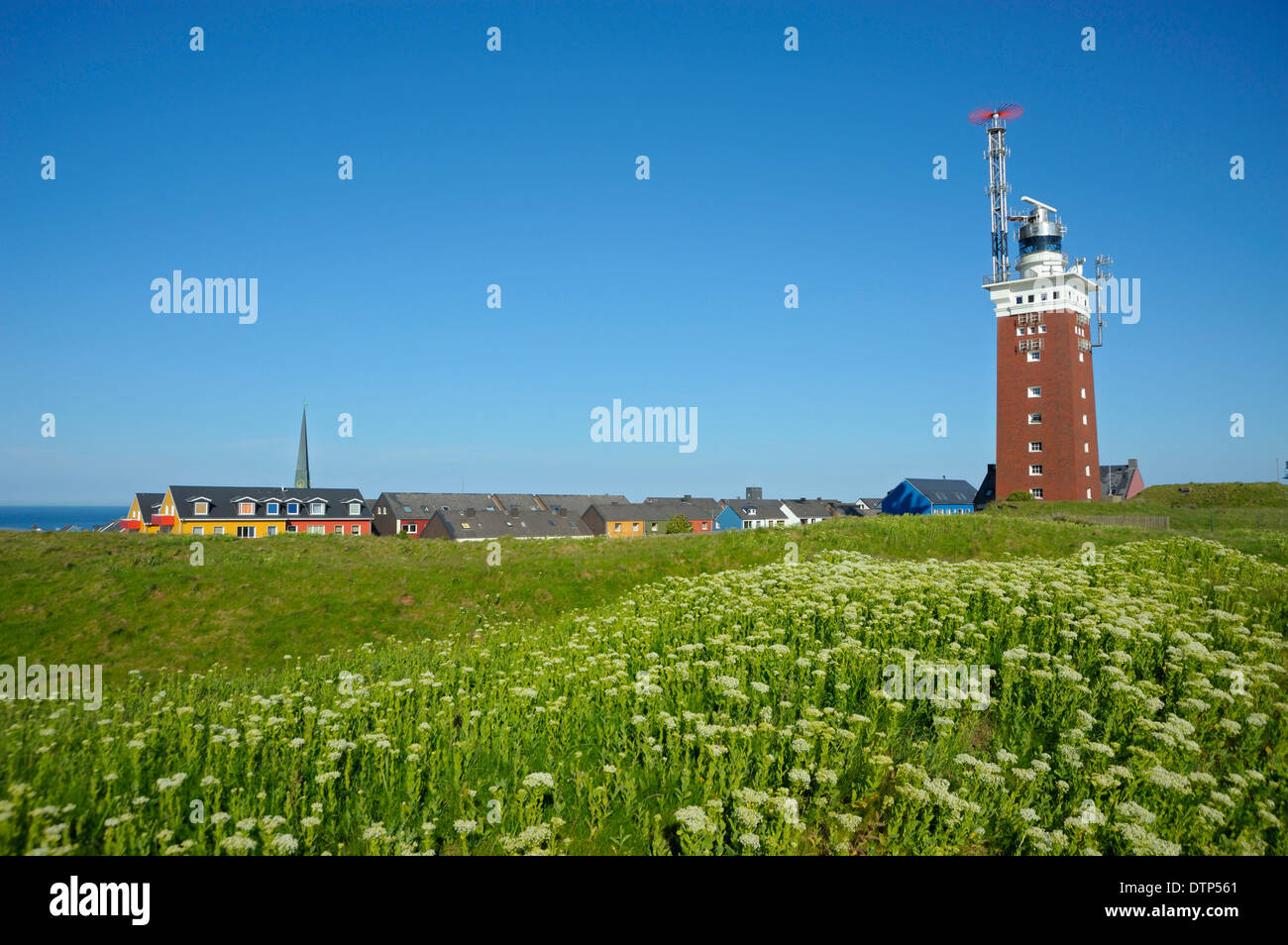 Lighthouse, Helgoland, Schleswig-Holstein, Germany Stock Photo