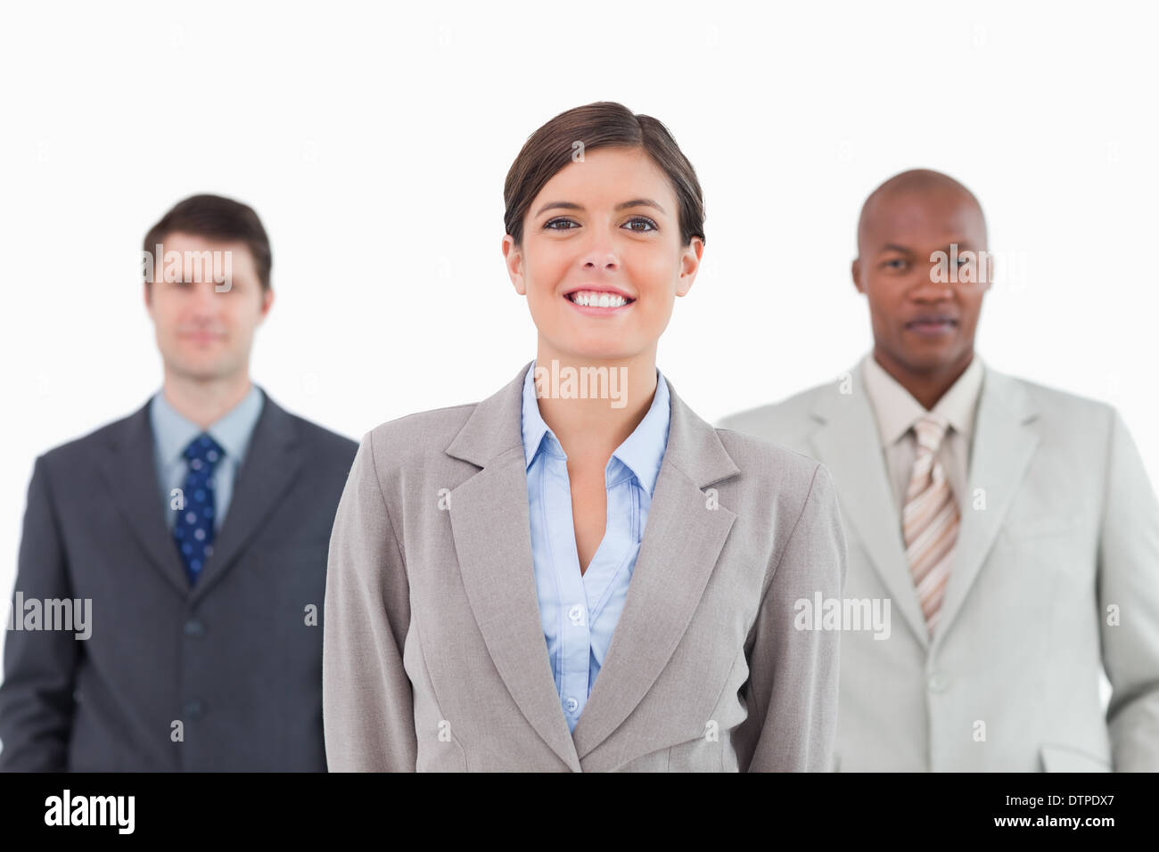 Businessteam standing together Stock Photo - Alamy