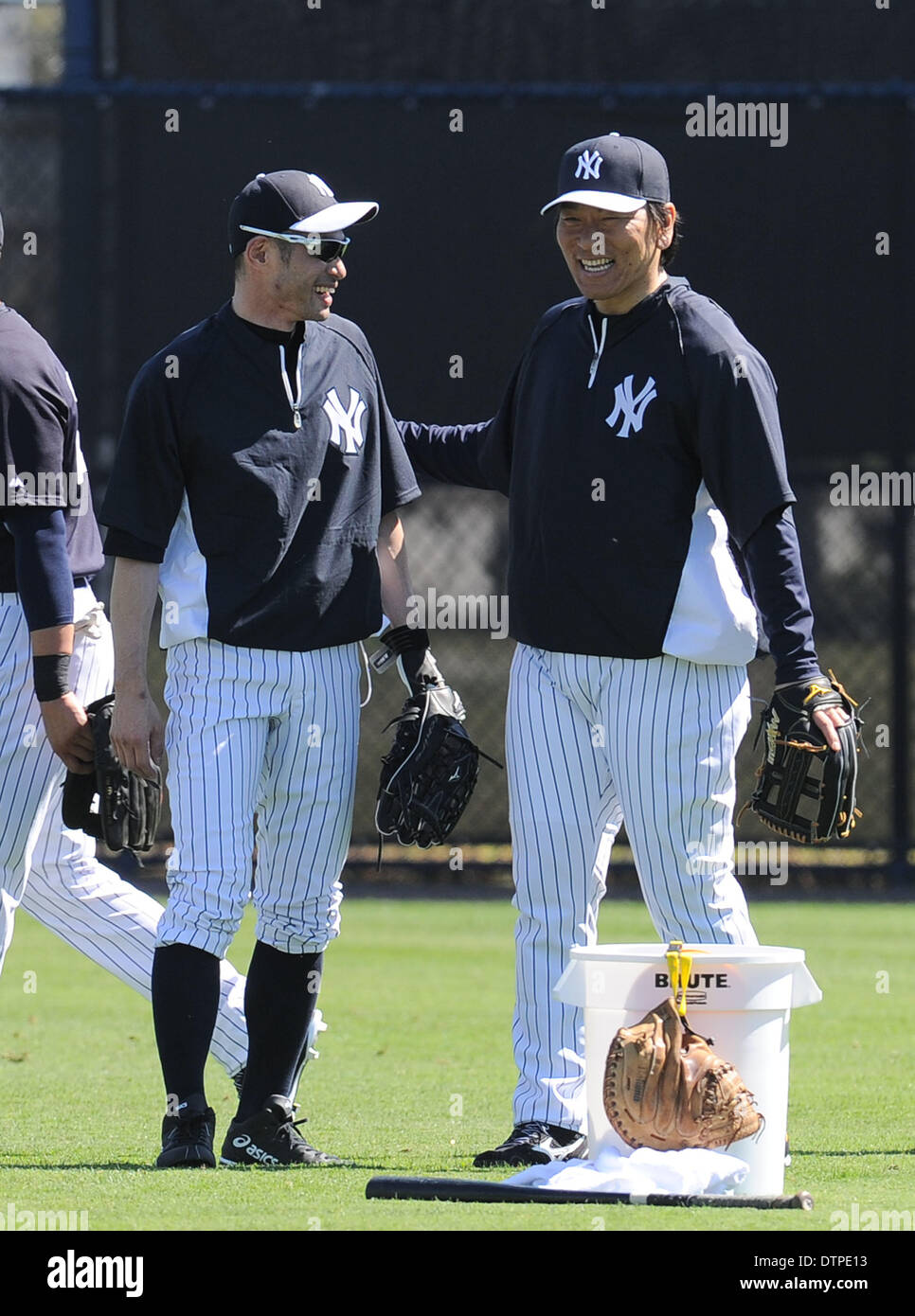 L-R) Ichiro Suzuki, Hideki Matsui (Yankees), FEBRUARY 20, 2014