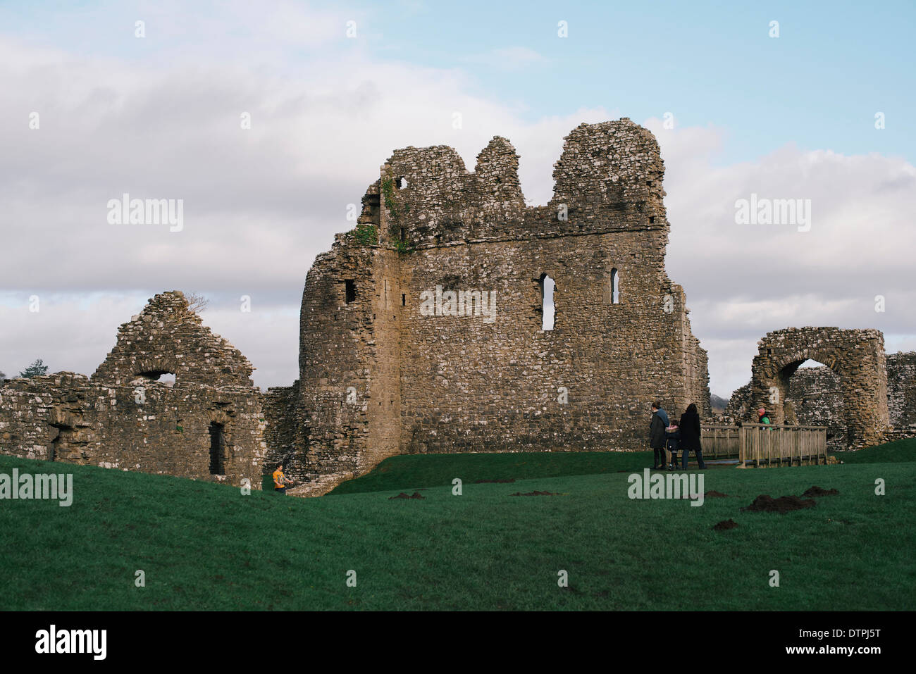 View of Ogmore Castle, of Ogmore-by-Sea, SOUTH WALES Stock Photo