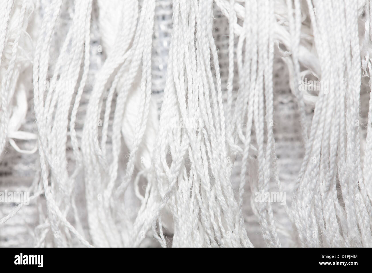 white canvas texture background with filament Stock Photo
