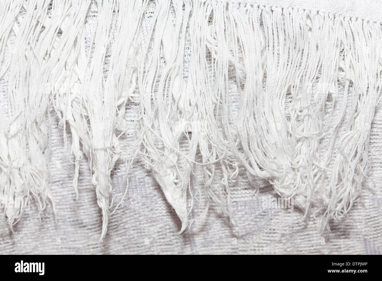 white canvas texture background with filament Stock Photo