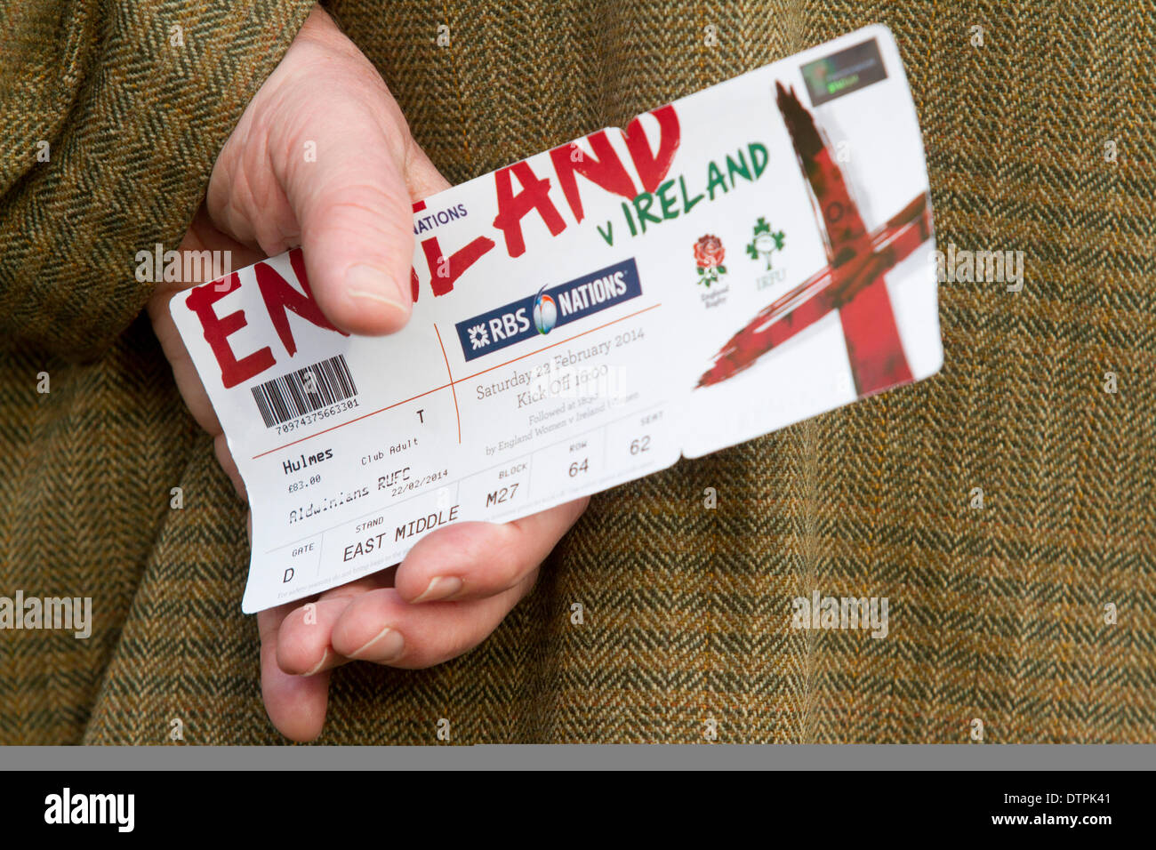 Rugby match ticket hi-res stock photography and images - Alamy