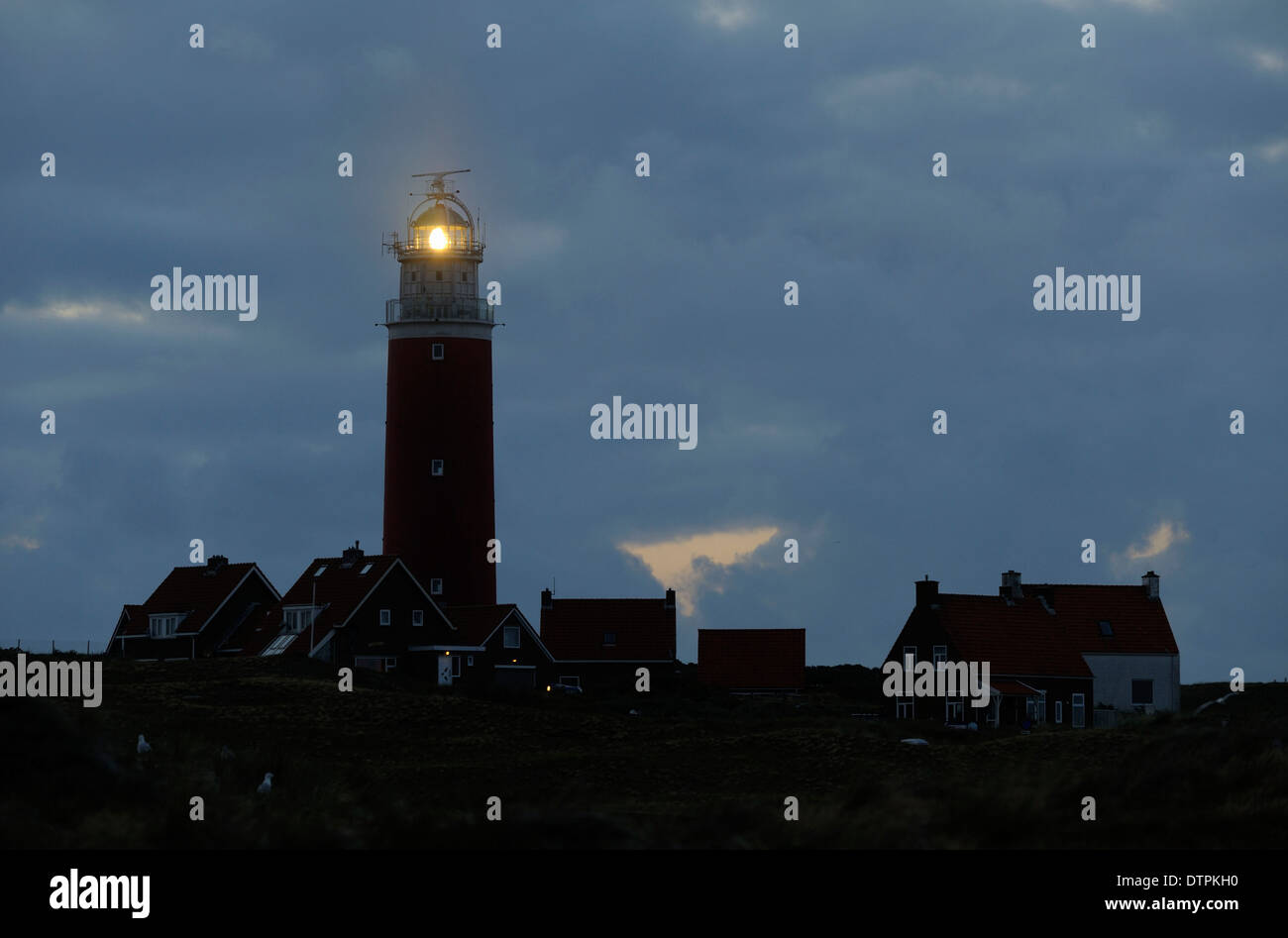 Lighthouse of Texel, Island of Texel, Netherlands Stock Photo