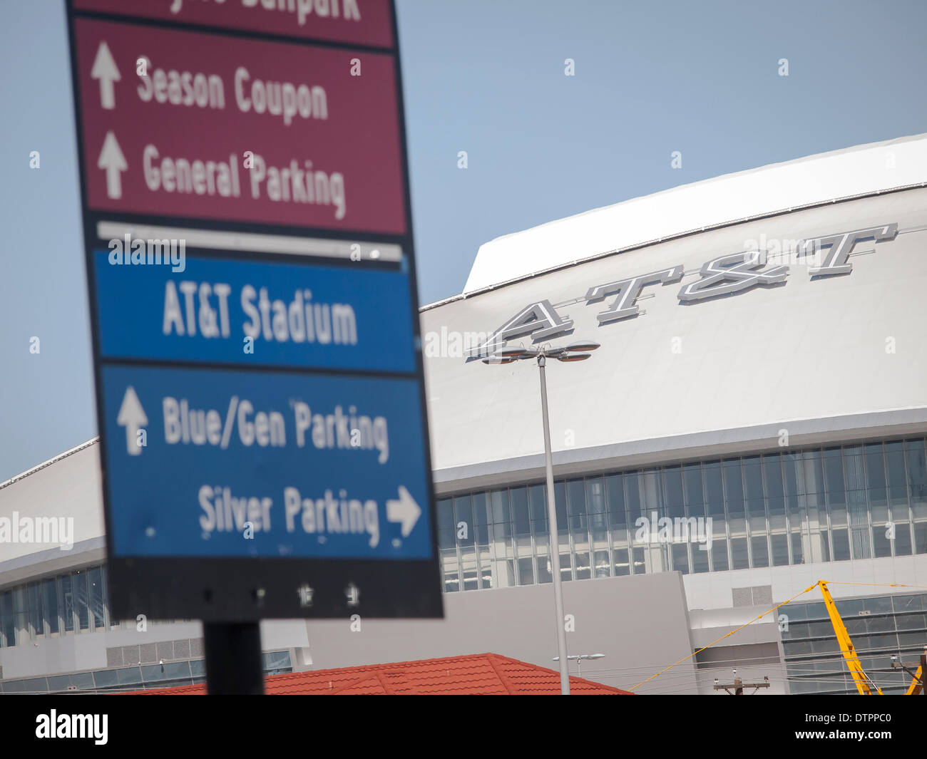 World's largest indoor stadium, the AT&T Stadium in Dallas suburb of Arlington, Texas, USA. In
