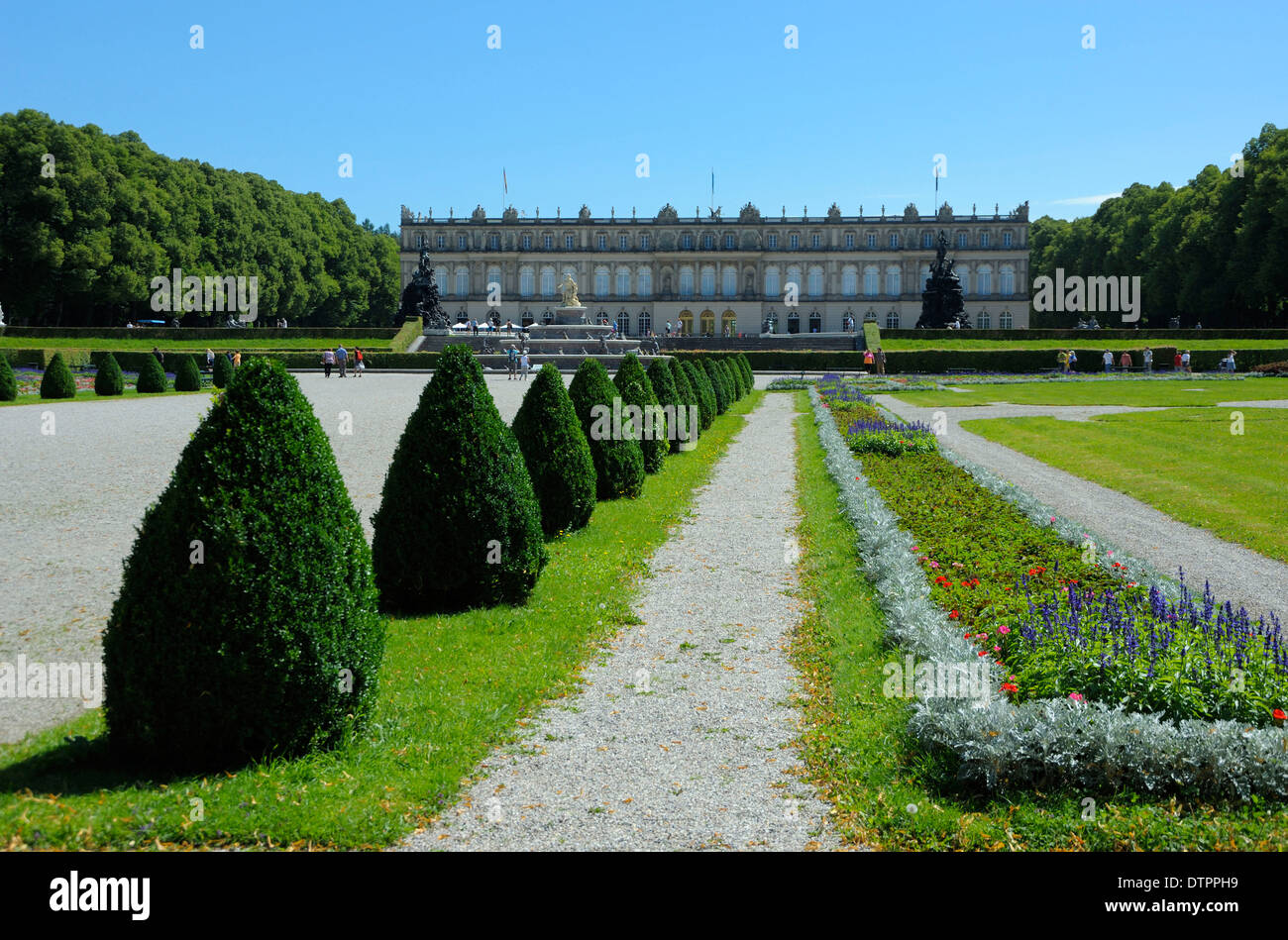 Castle of Herrenchiemsee, Chiemsee, Bavaria, Germany Stock Photo Alamy