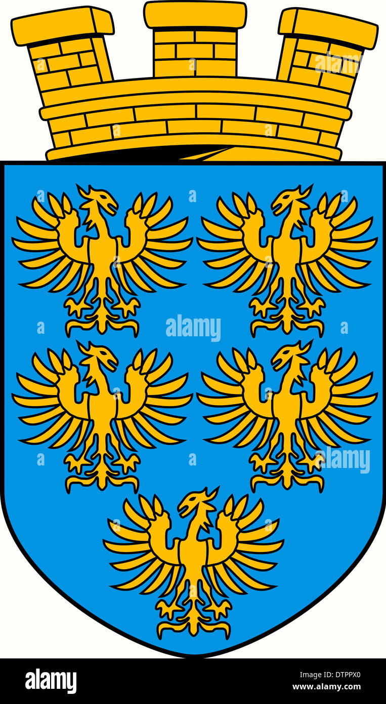 Coat of arms of the Austrian federal state of Lower Austria. Stock Photo