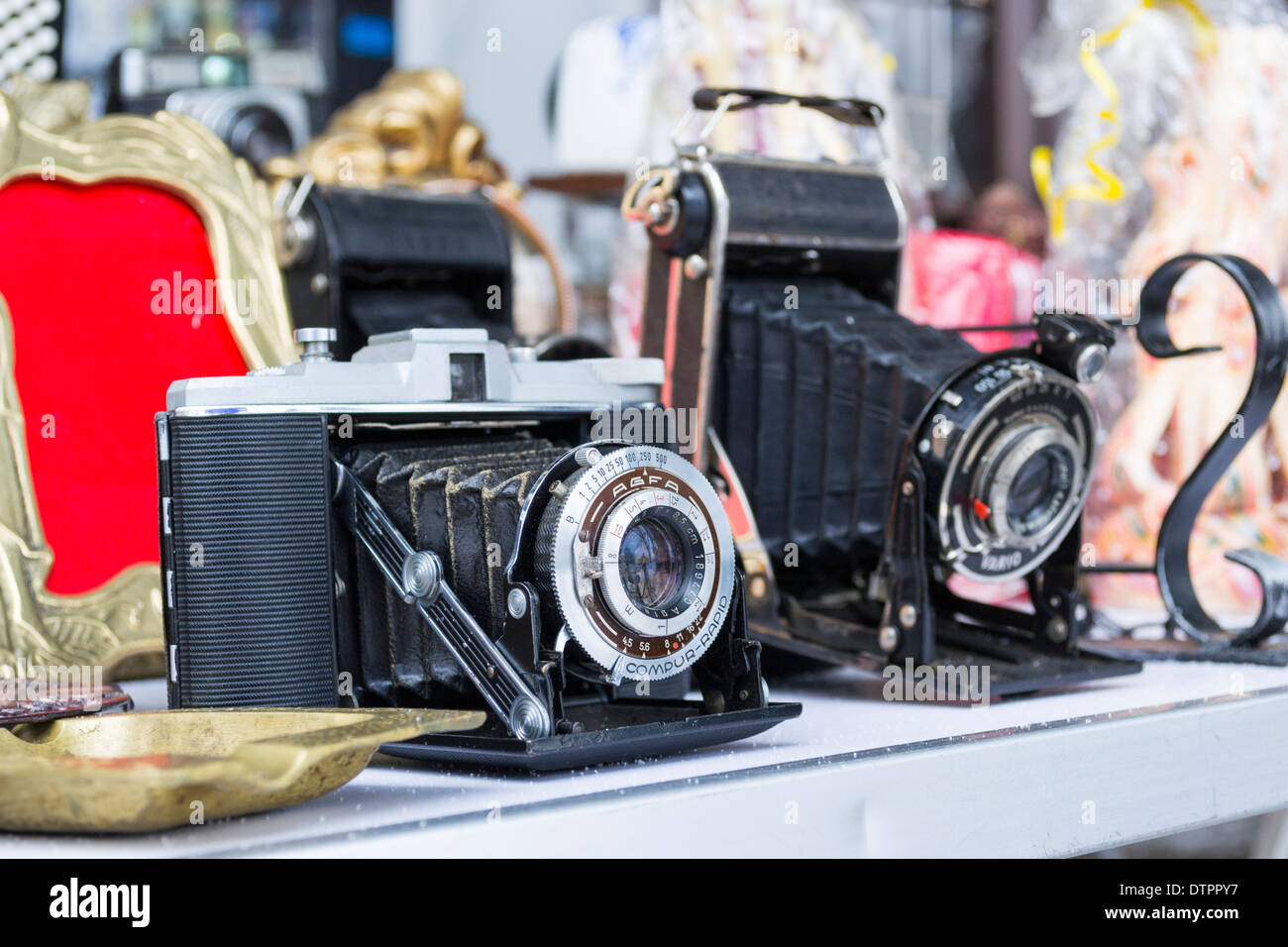 Old camera for sale Stock Photo Alamy