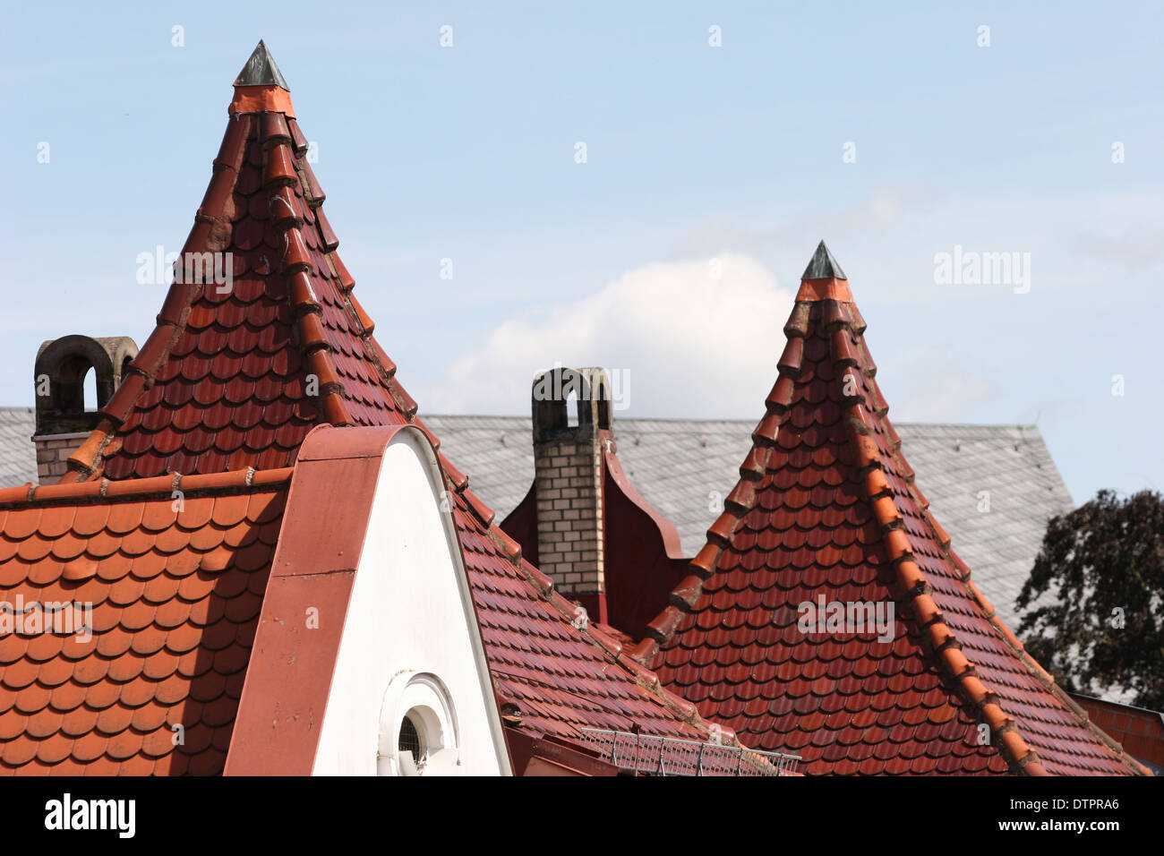 Roofs in Bad Kissingen, Germany Stock Photo