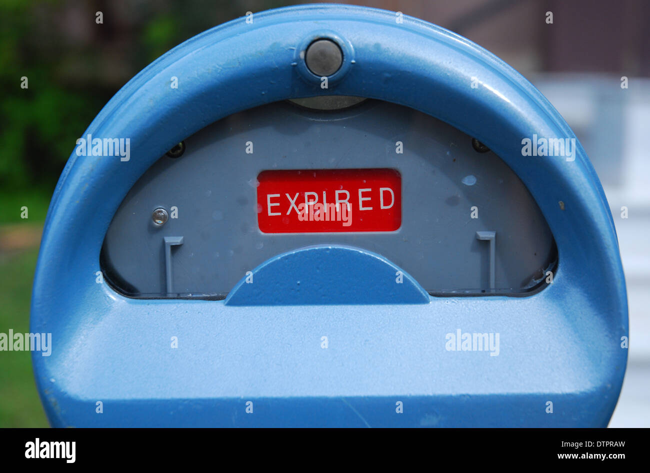 Expired parking meter Stock Photo