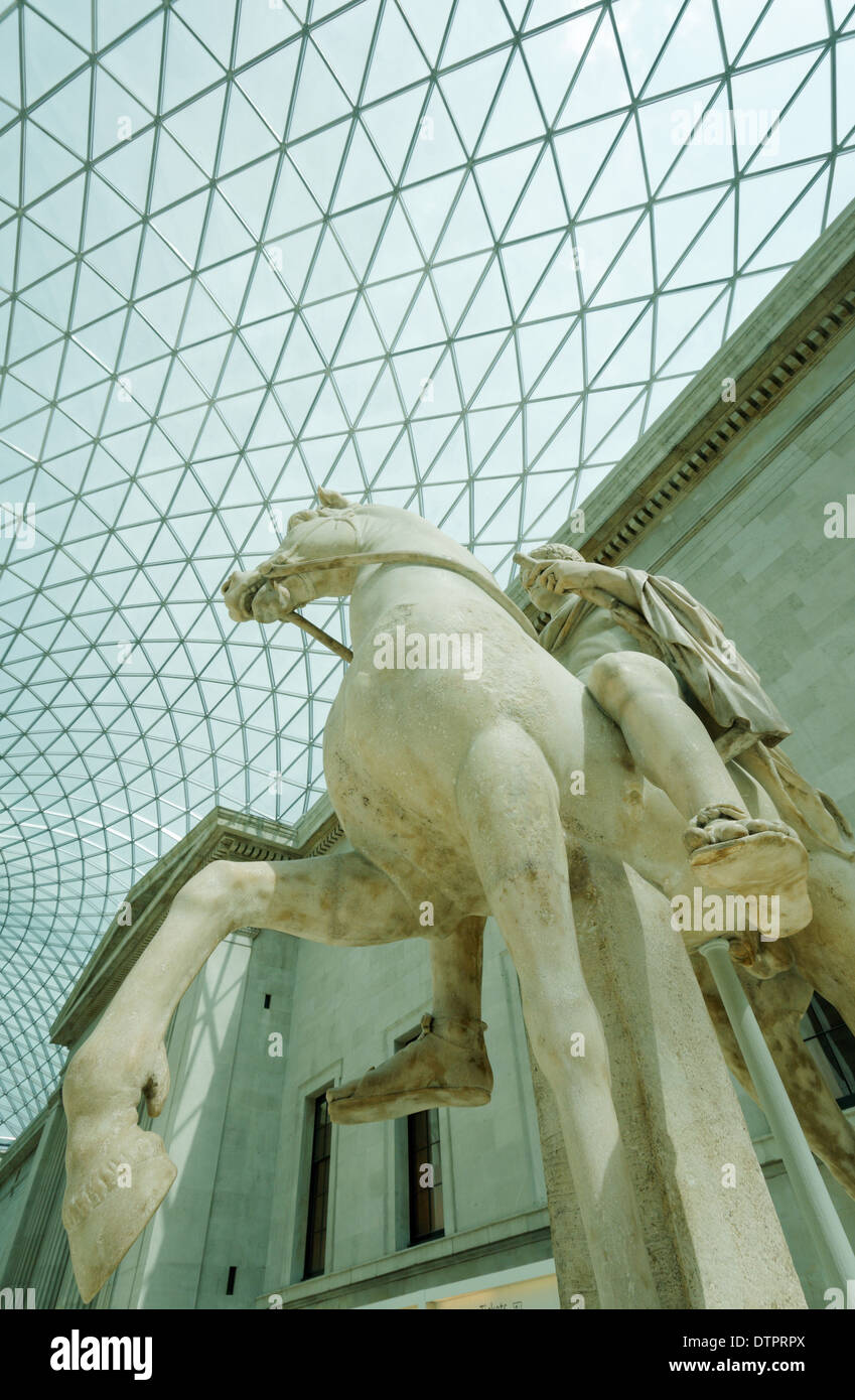 The Great Court of the British Museum in London Stock Photo