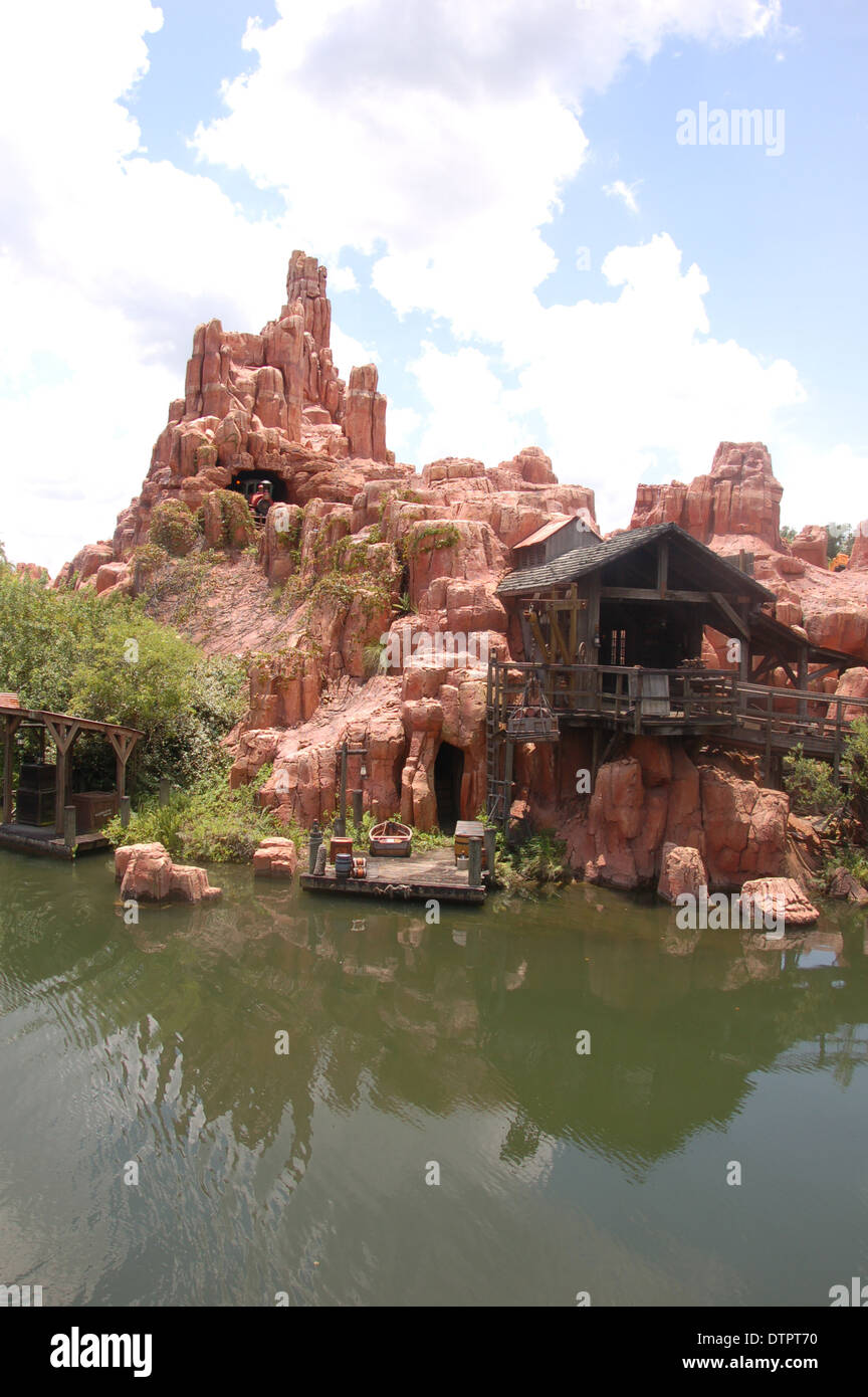 A view of the Splash Mountain ride at Walt Disney's Magic Kingdom