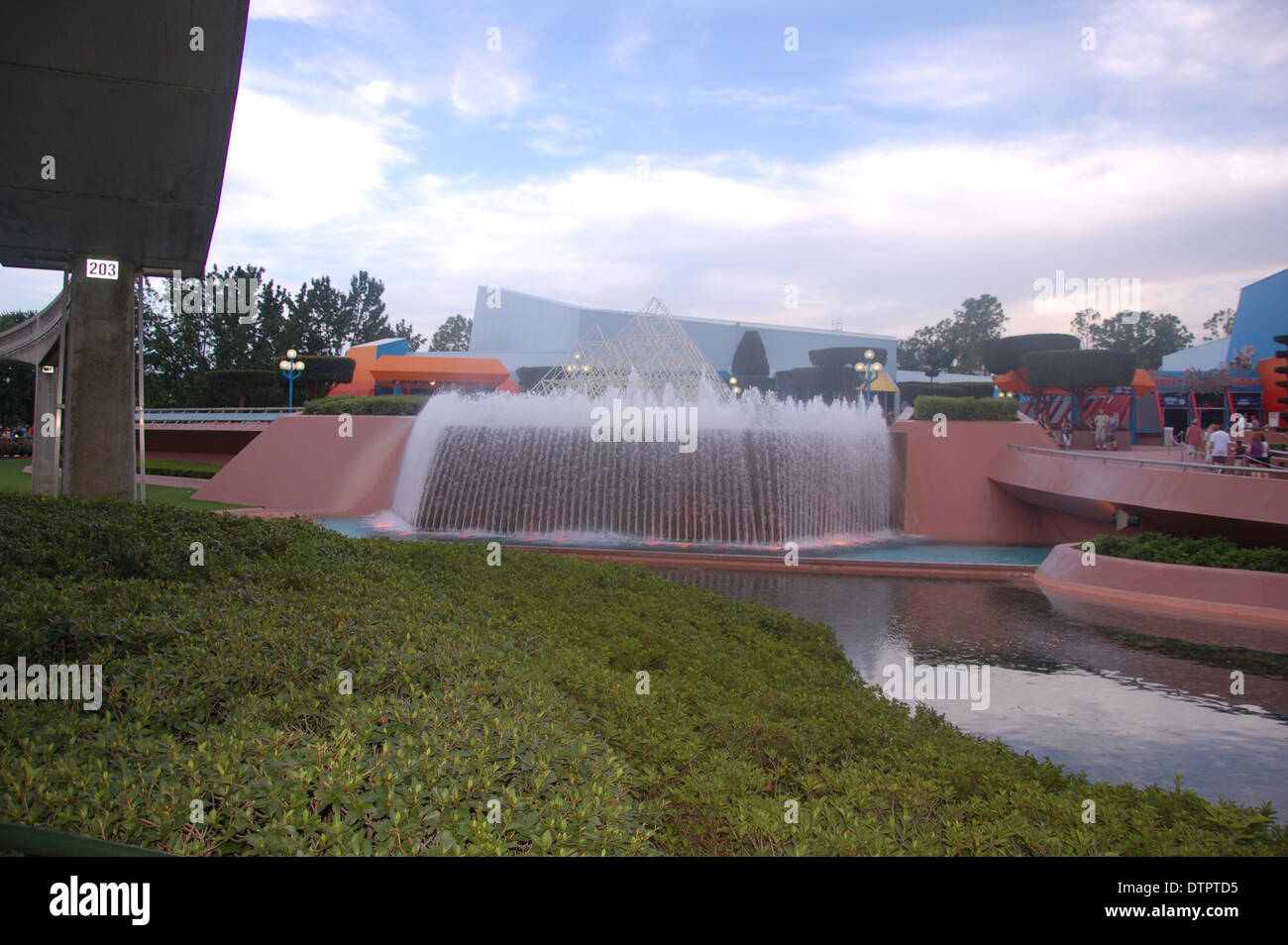 The Jumping Water Fountain at the Imagination Pavilion in Walt Disney's