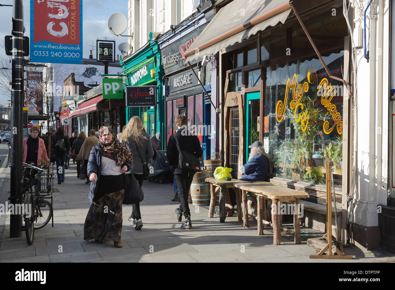 Street scene in Chalk Farm Road, London, England, United Kingdom, UK Stock Photo Alamy