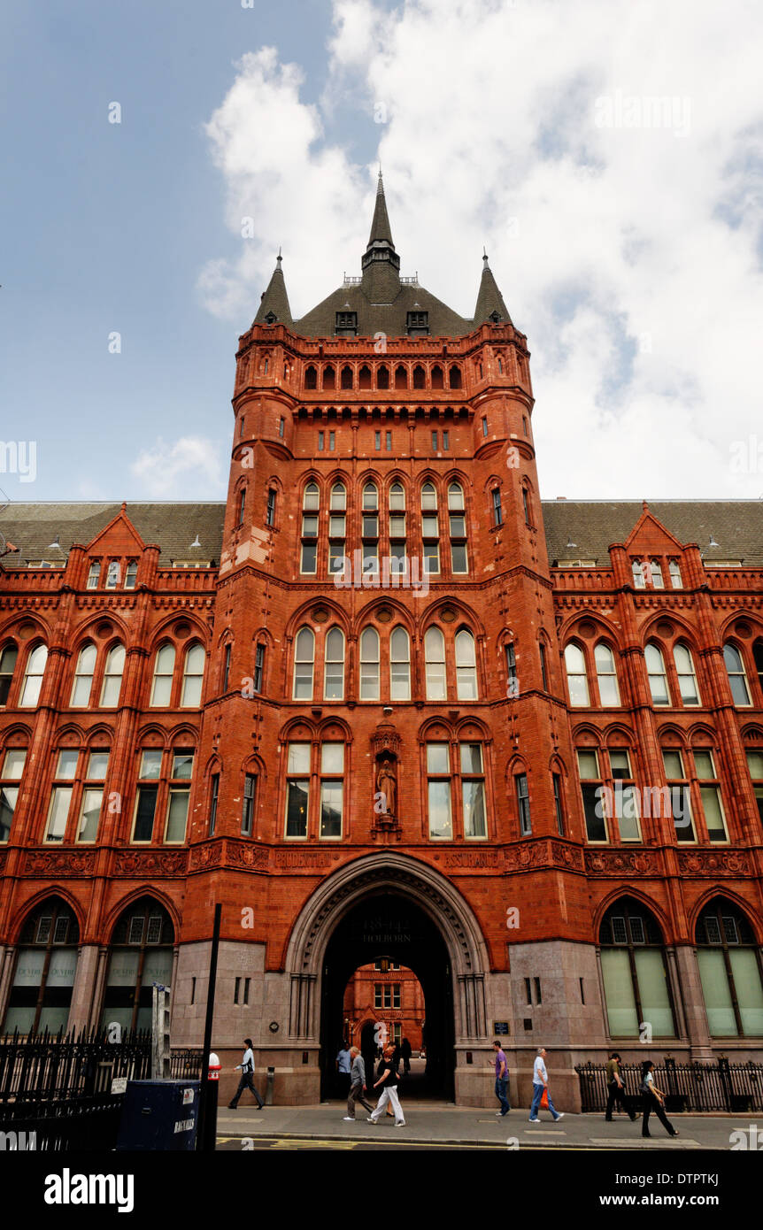The Prudential Assurance building in Holborn, London Stock Photo