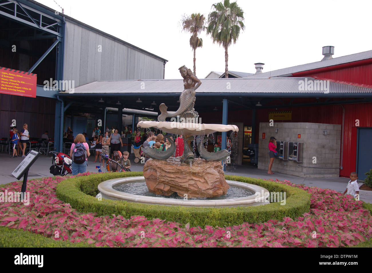 Splash fountain at Disney’s Hollywood  World Studios in Orlando, Florida, u.s.a Stock Photo