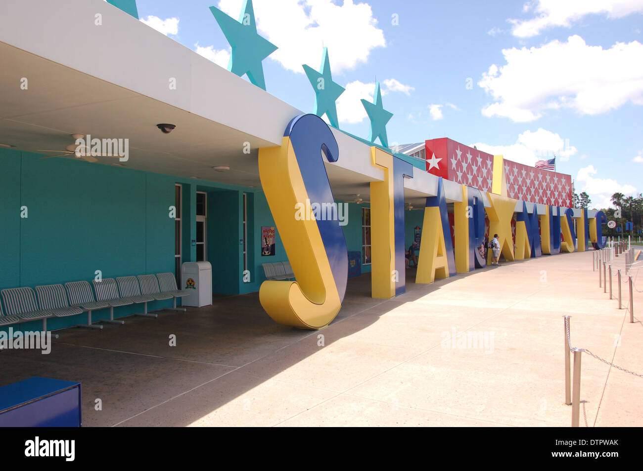 The All Star Sport And Music Resort entrance, Disney, Florida, U.S.A Stock Photo