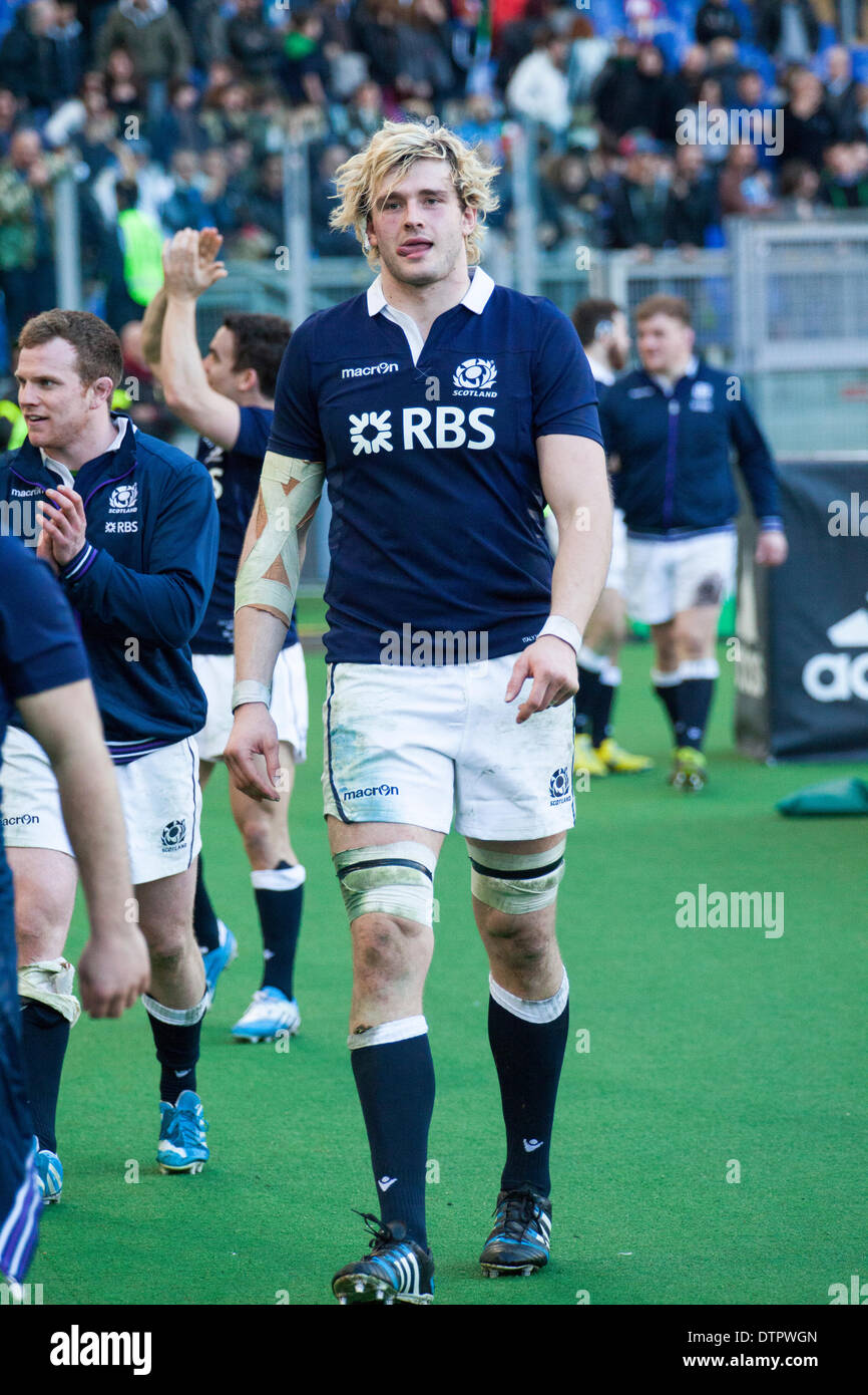 Rome, Italy. 22nd Feb, 2014. 6 Nations rugby Italy vs Scotland. Scotland beat Italy by 21 points to 20 with a Duncan Weir drop kick a minute before full time. Credit:  Stephen Bisgrove/Alamy Live News Stock Photo