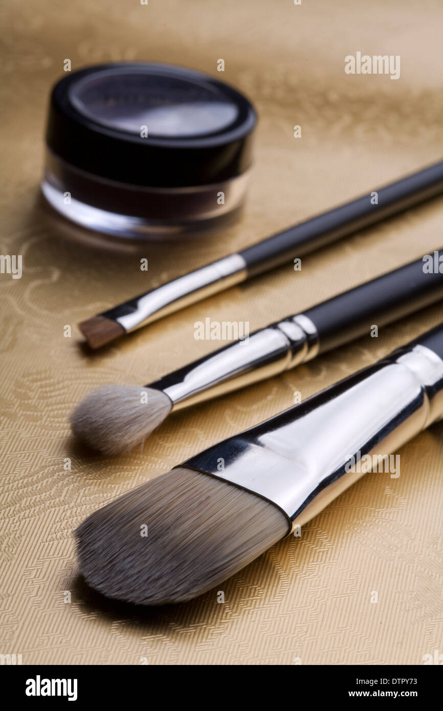 professional makeup  brushes Stock Photo