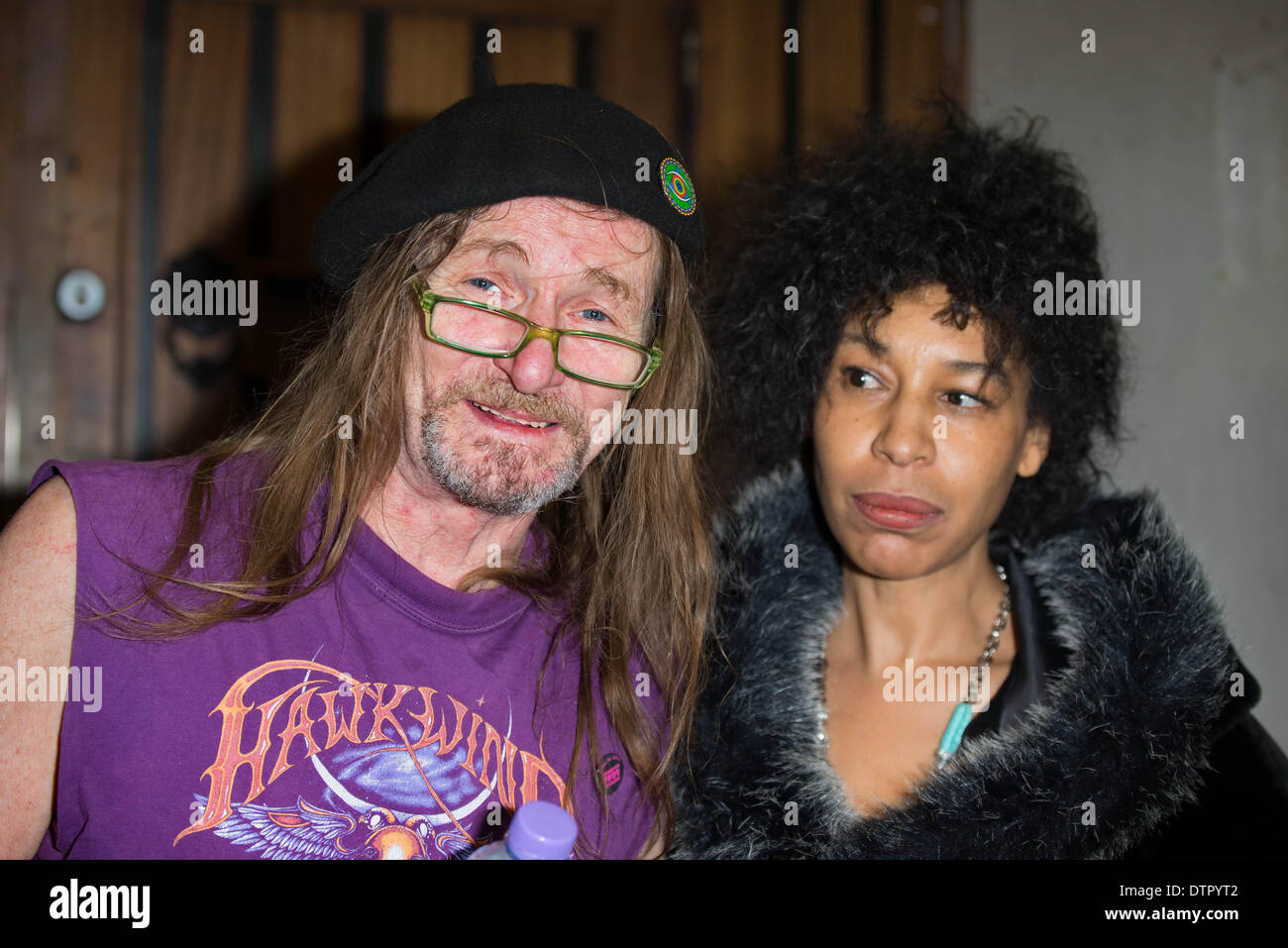 London, UK. 22nd Feb, 2014. 'Tim Blake' preforms at the Rock 4 Rescue ...