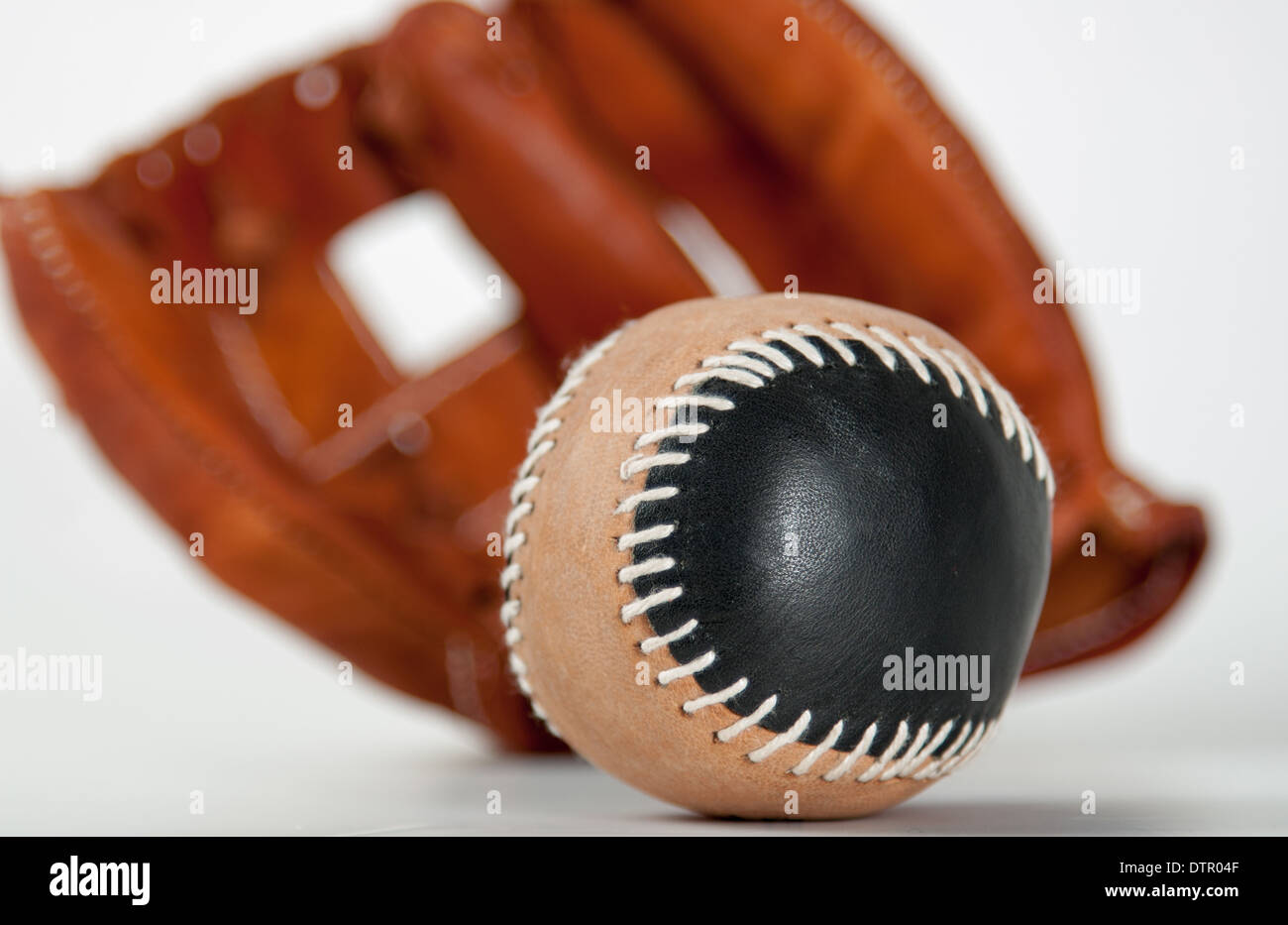 Baseball Glove with ball Stock Photo Alamy