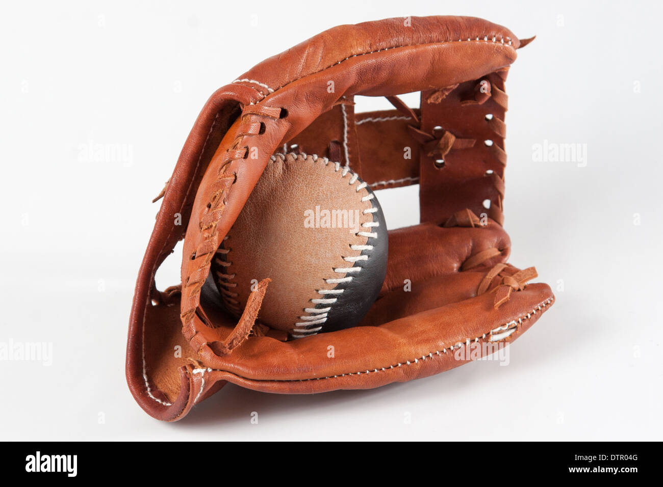 Baseball Glove with ball Stock Photo Alamy